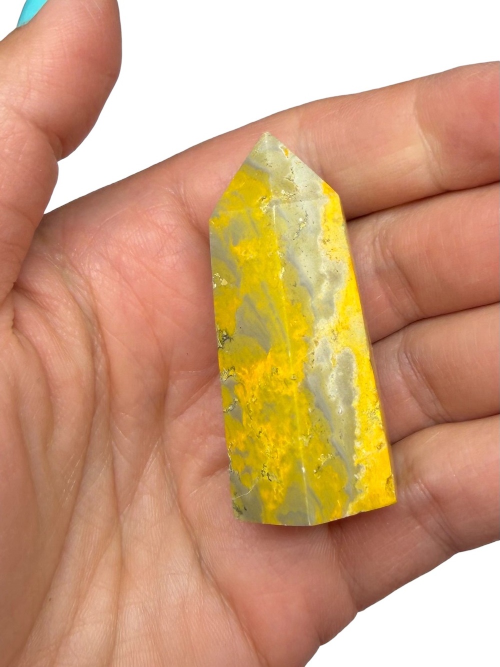 Bumblebee Jasper Tower Crystal Stone Decor Gift Yellow - Picture 3 of 11
